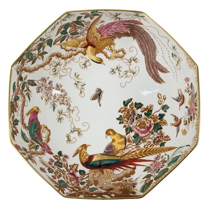 Royal Crown Derby Olde Avesbury Octagonal Bowl | Cynthia Findlay