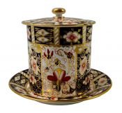 Royal Crown Derby Traditional Imari Honey Pot Dated 1917
