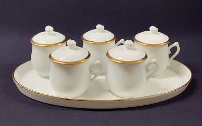 Royal Worcester Pot De Crème Set