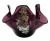 Silver Overlay Glass Bowl