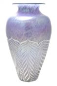 Skookum (Robert Held) Pulled Feather Vase, circa 1978-87
