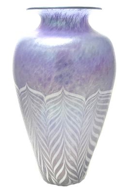 Skookum (Robert Held) Pulled Feather Vase, circa 1978-87