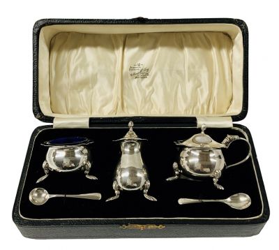 Sterling Silver Condiment Set, 1921-1929
