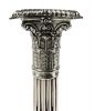 Sterling Silver Corinthian Column Candlesticks Dated 1900