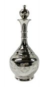 Sterling Silver Decanter With Star Of David