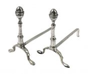 Sterling Silver Figural Andiron Form Knife Rests