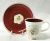 Susie Cooper Clematis Red Coffee Set 