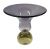 Swedish Glass Vase In Purple & Amber