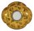 T & V Limoges Yellow Ground Demitasse Cup & Saucer 