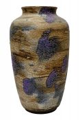 Unusual Purple West Germany Pottery Vase