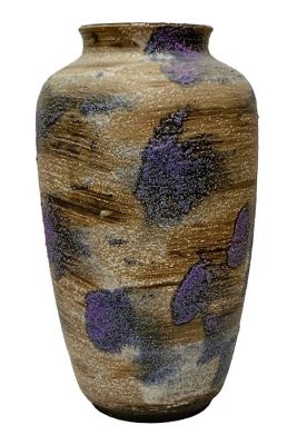 Unusual Purple West Germany Pottery Vase