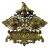 Victorian Brass Figural Gnome Desk Set