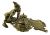 Victorian Brass Figural Gnome Desk Set