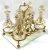 Victorian Bronze Dore & Gilded Glass Tantalus 