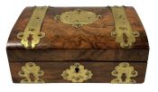 Victorian Burled Walnut Keepsake Box