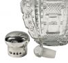 Victorian Cut Crystal & Sterling Silver Perfume Bottle