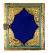 Victorian Enamelled Gilt Metal Photo Frame