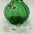 Victorian Enamelled Glass Claret Jug With Calla Lilies