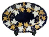 Victorian Era Meissen Grape & Vine Bowl