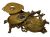 Victorian Figural Mandolin Inkwell