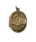 Victorian Gold Filled “REGARD” Locket 