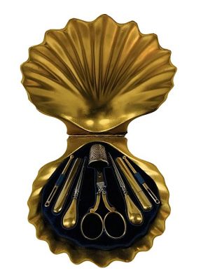 Victorian Gold Washed Etui by F. West 