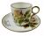 Victorian Hand Painted Moss Rose Teacups & Saucers