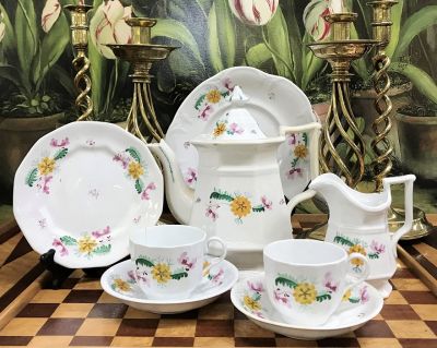 Victorian Hand Painted Tea Set