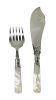 Victorian Ryrie Brothers Mother of Pearl Fish Servers