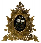 Victorian S. Woolfield & Co. Pietra Dura Photo Frame