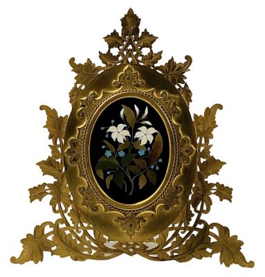 Victorian S. Woolfield & Co. Pietra Dura Photo Frame