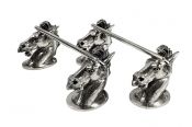 Victorian Silver Plate Figural Horse Head Knife Rests