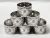 Victorian Silver Plate Napkin Rings, Boxed Set Of 6
