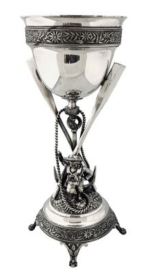 Victorian Silver Plate Rowing Trophy