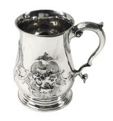 Victorian Sterling Silver Tankard, English Hallmarks For London 1860