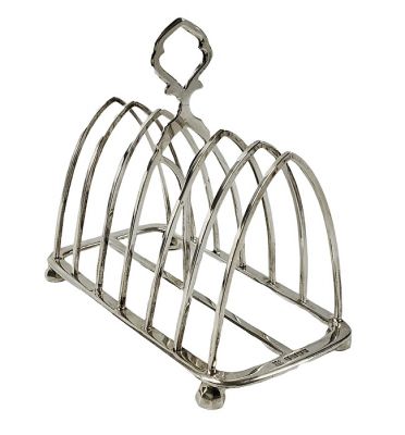 Victorian Sterling Silver Toast Rack, circa 1889