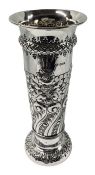 Victorian Sterling Silver Vase Dated 1896