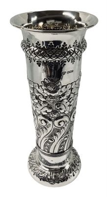 Victorian Sterling Silver Vase Dated 1896