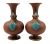 Victorian Watcombe Terracotta Enamelled Vases