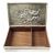 Village Scene Silver Plate Box
