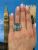 Vintage Aquamarine and Diamond Ring