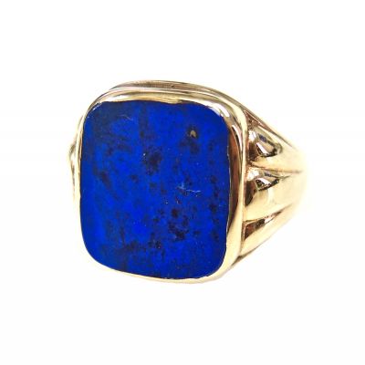 Vintage Lapis Lazuli Solitaire Ring