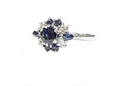 Vintage Sapphire and Diamond Ring