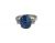 Vintage Sugarloaf Sapphire and Diamond Ring