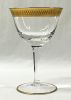 Vintage Acid Etched Gold Rimmed Cocktail Glasses