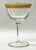 Vintage Acid Etched Gold Rimmed Cocktail Glasses