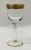 Vintage Acid Etched Gold Rimmed Sherry / Port Glasses