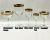 Vintage Acid Etched Gold Rimmed Wine Glasses