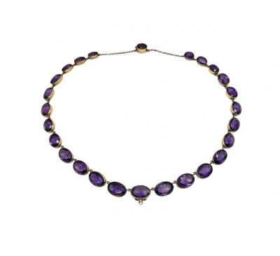 Vintage Amethyst Graduated Necklace