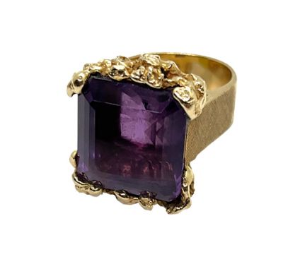 Vintage Amethyst Nugget Ring
